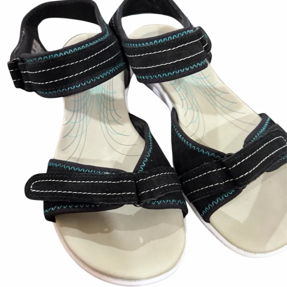 NWOB Ryka Elite Sling back Comfort Walking Sandals Size 7.5 Adjustable Straps